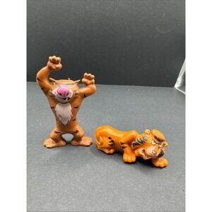 Set Of 2 Vintage Golden Crisp‎ Cereal Box Prize: General Foods 1988 PVC Tiger